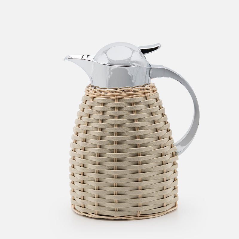 Chantilly Leather &amp; Rattan Carafe 1 L