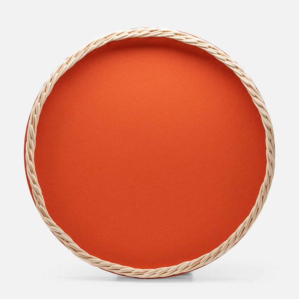 Orsay Rattan Round Tray Mango (Large)