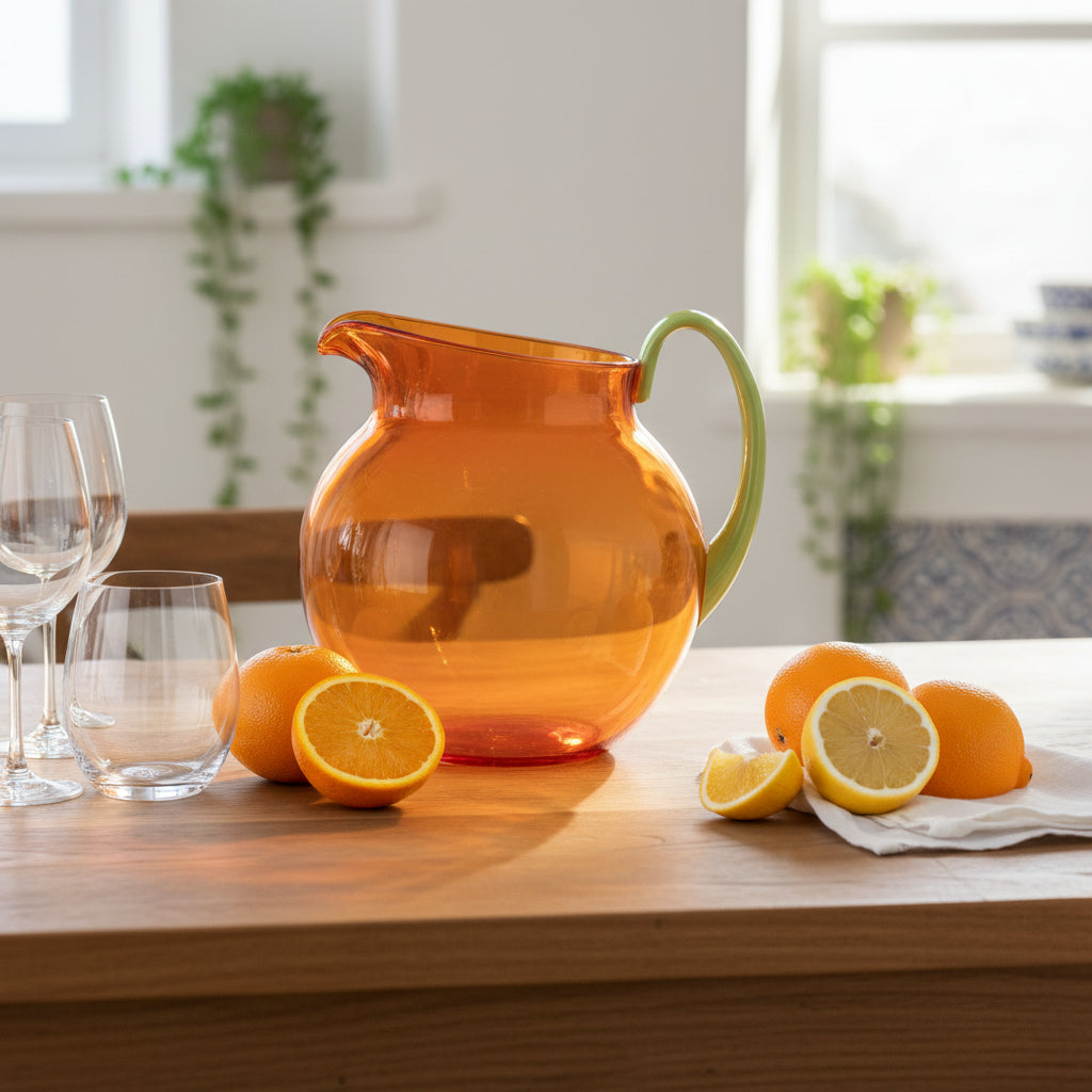 Palla Orange & Green Acrylic Pitcher – 3L