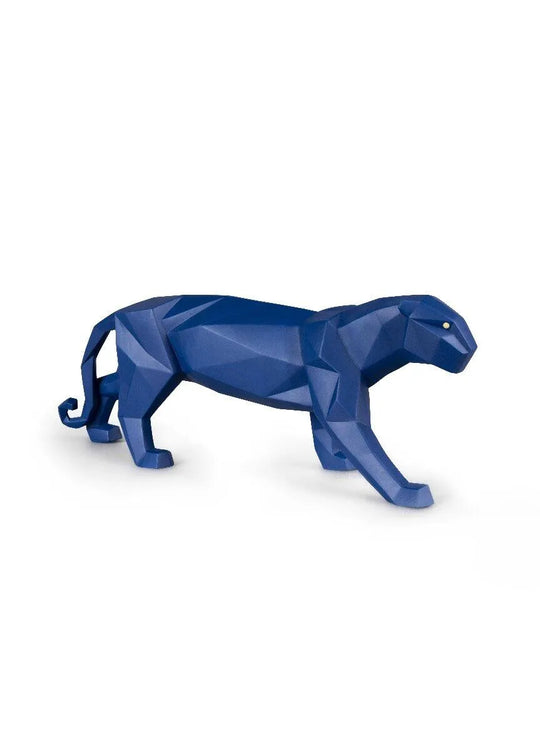 Panther Sculpture Blue