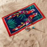 Ja Parrots Beach Towel - 40" X 70" for Decor_&_Living