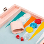 Pink Crocodile Large Backgammon