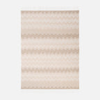Plaid Gessetti 130x190 cm in wool blend zig zag