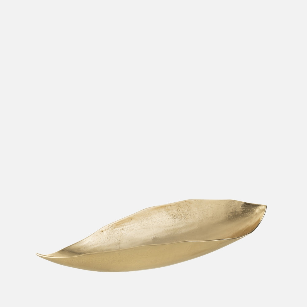 Luxury Gold Leaf Tray – Large Aluminum Decorative Platter