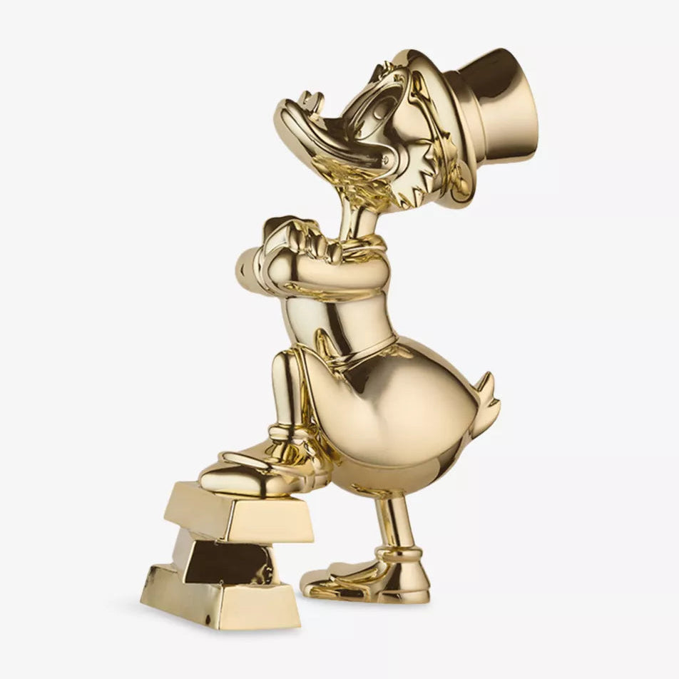 Uncle Scrooge Ingots Chromed Small Figurine - Gold