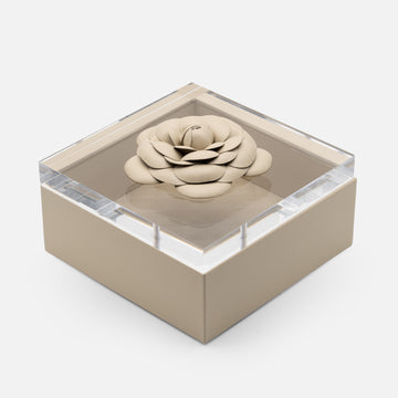 Fleur Camellia Diamonds Square Box (Large)