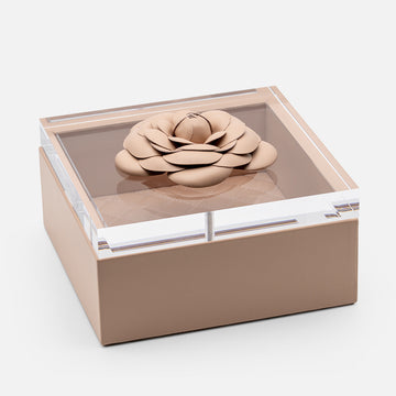 Fleur Camellia Diamonds Square Box (Large)