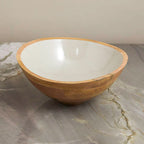 Madras Large Mango Wood Bowl – Taupe