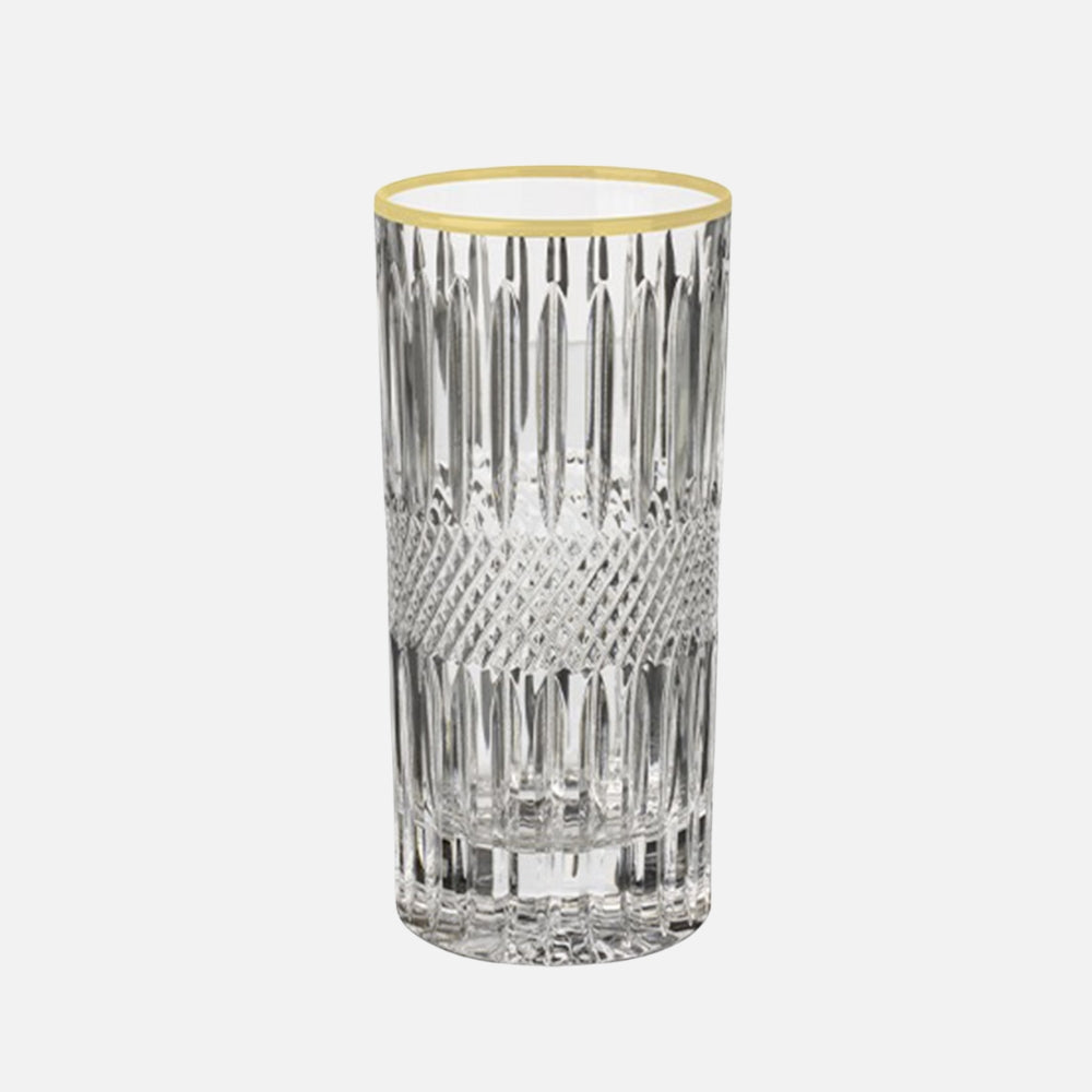 Old Fashioned glass with Gold Rim