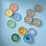 Basketweave Coasters - High-Fired Porcelain Set of Four