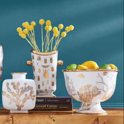 Botanist Coral Centerpiece Bowl, D28cm
