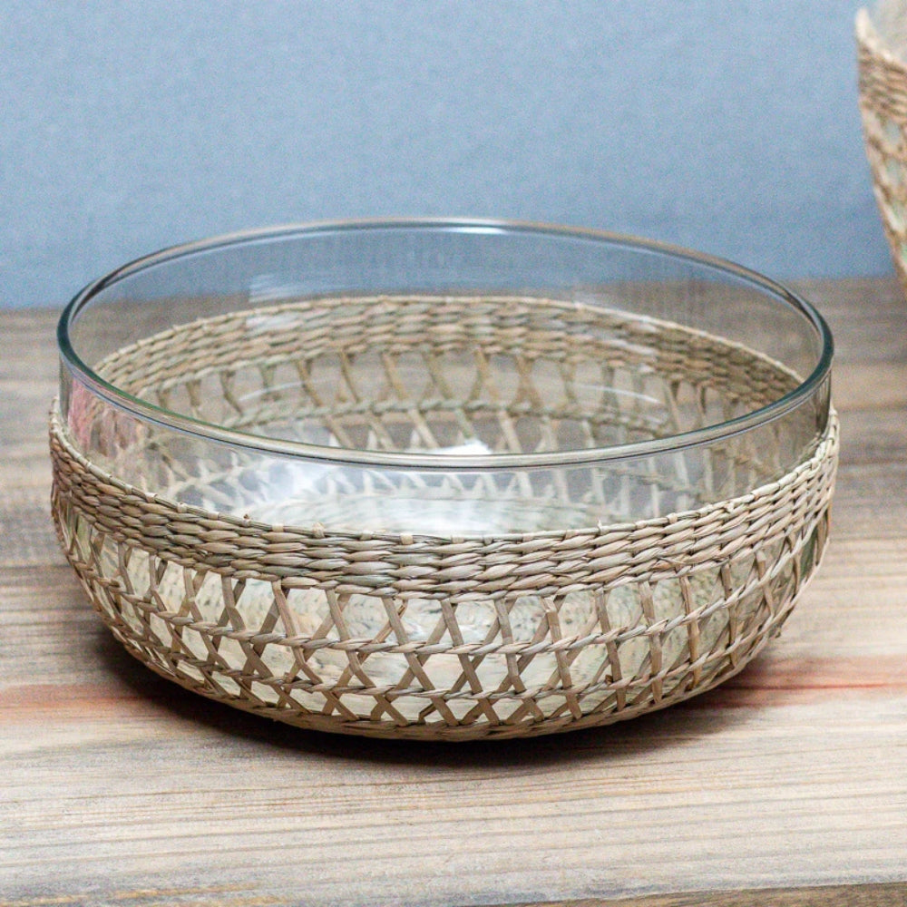 Seagrass Cage Extra Large Bowl – Handwoven