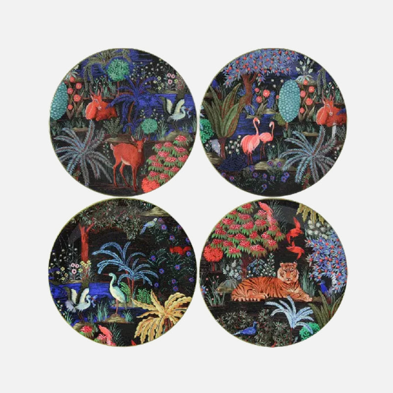 Set of 4 Assorted Dessert Plates Set of 4  (Ø 22cm)