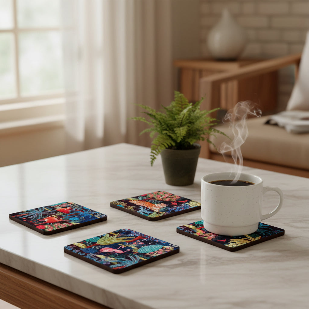 Set of 4 coasters - The Palace Garden