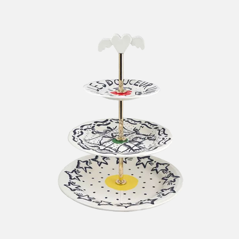 L'Archipel Sentimental 3-Tier Cake Stand, Dia27.3cmxH30cm