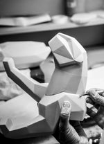 Panther Sculpture Blue