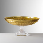 Susan Gold Acrylic Centerpiece Bowl – Decorative Dish