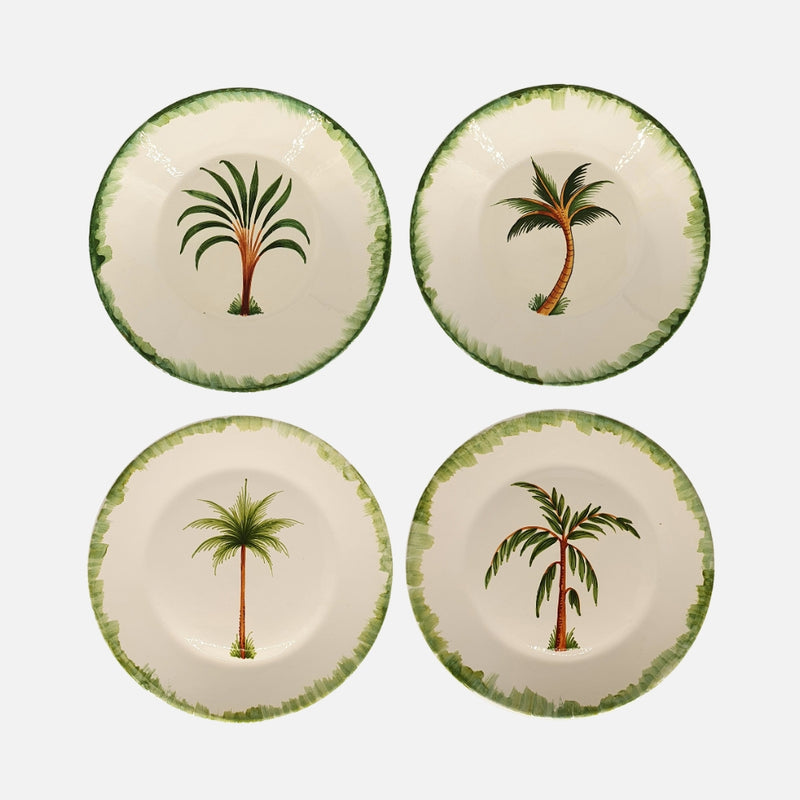Trees Ceramic Salad Plates Set of 4 - (Ø 20cm)