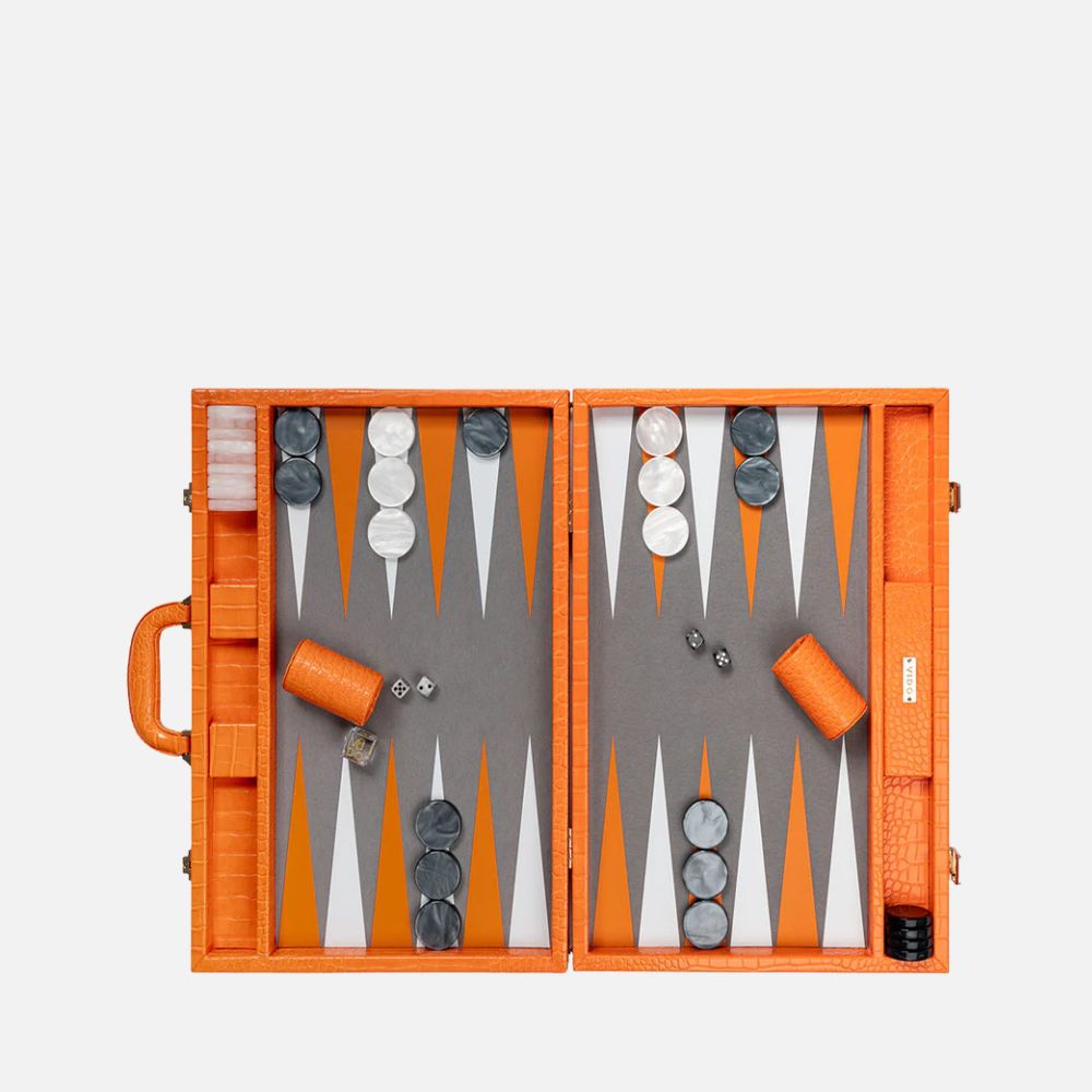 Tangelo Alligator Large Backgammon