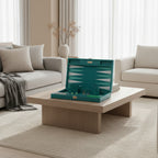 Teal Alligator Medium Backgammon