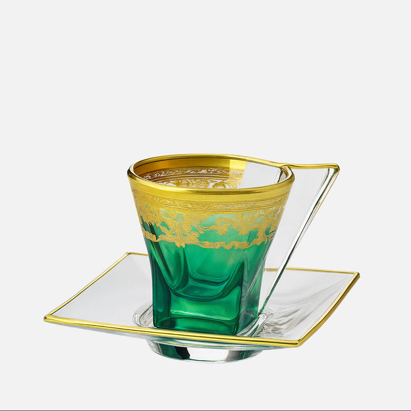 Rainbow Fusion Tea Cup & Saucer, Set of 6