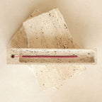 Travertine Marble Incense Holder – Beige