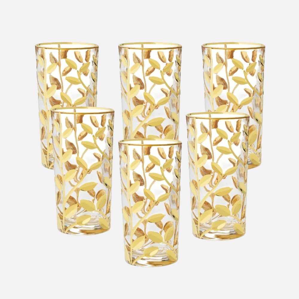 Tumbler F.10 Gold Glass for Home