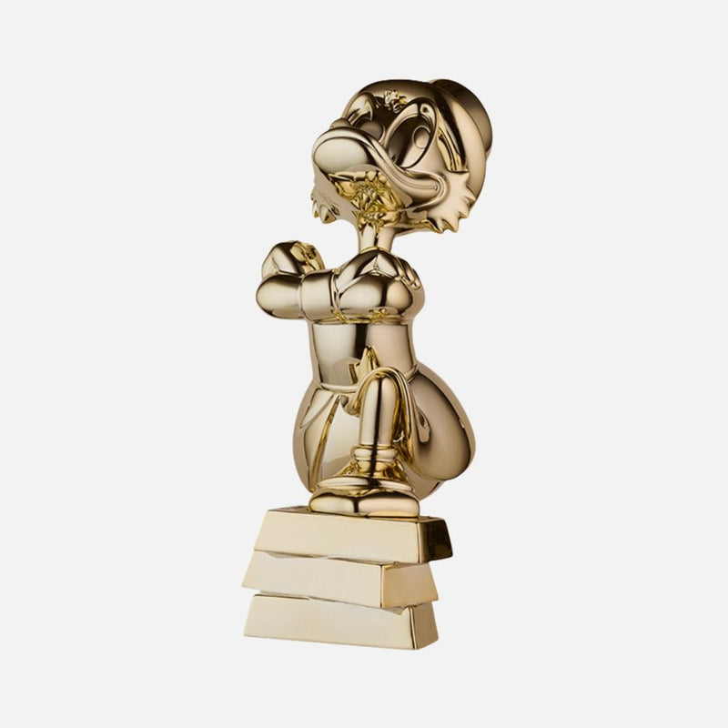 Uncle Scrooge Ingots Chromed Small Figurine - Gold