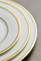 Le Verrier Gold Deep Plate, 23cm