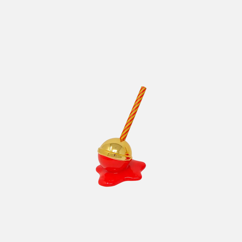Sculpture Mini "Lovely Lolly"  Red & Gold