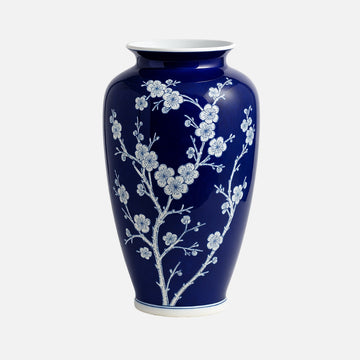 Abhika Chinoiserie Blossom Vase – Blue