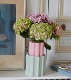 Duetto Vase Candy Pink & Almond Green