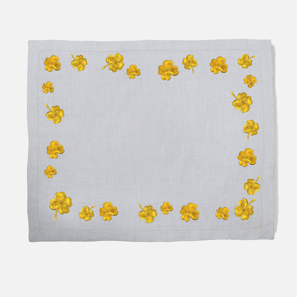 Golden Clover Placemat - Pearl