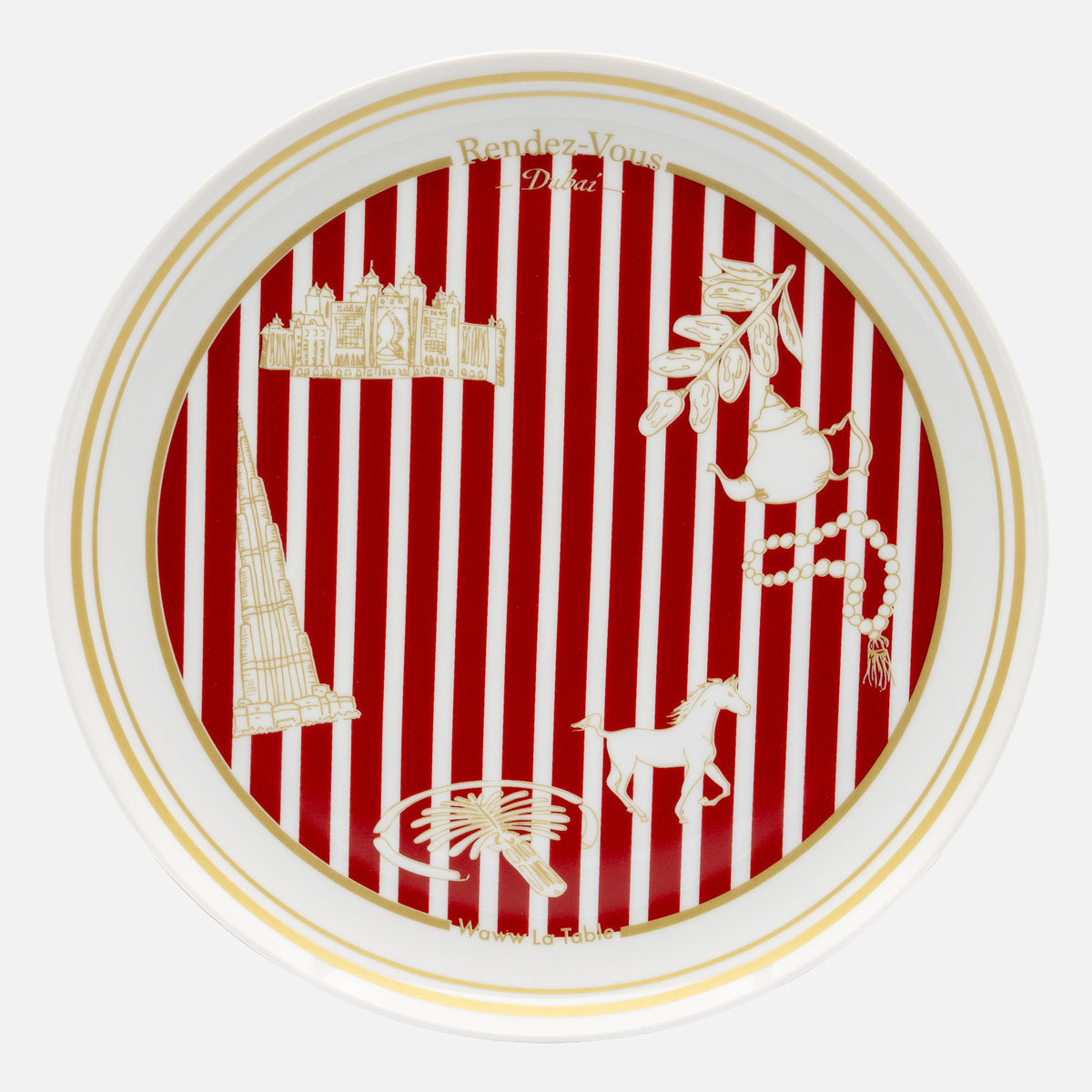 Dubai Dinner Plates, Box of 4 (Ø 27cm)