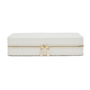 Maria Large Zip Case in White