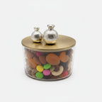 Candy Jar with Aluminium Lid – Silver Plated (Small)