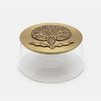 Candy Jar – Embossed Flower Sahara Rose (Large)