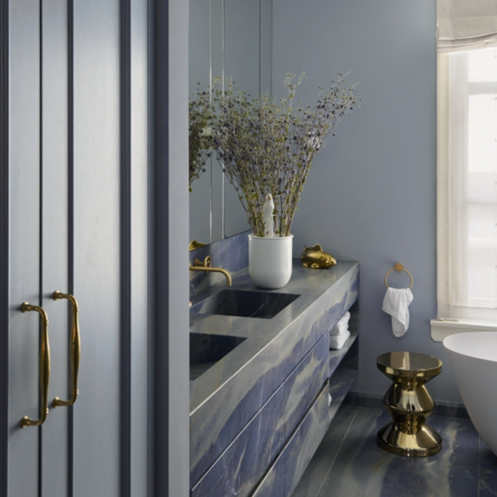 Zig Zag Metal Stool – Gold Side Table