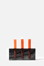 Luna Tube Glass Vase With Preserved Flower Arrangement