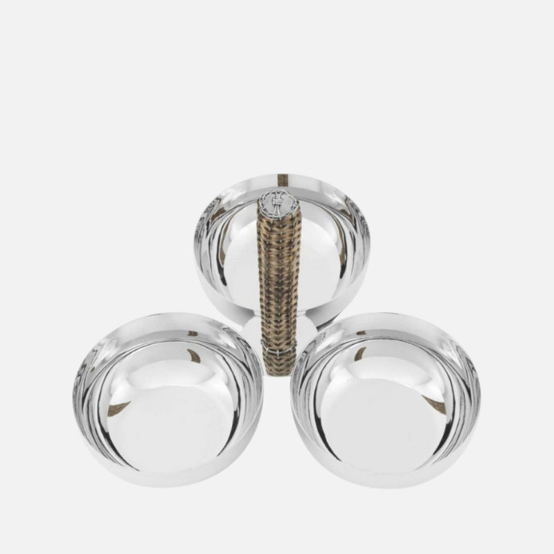 Hermiwicker 3 Section Snack Bowl
