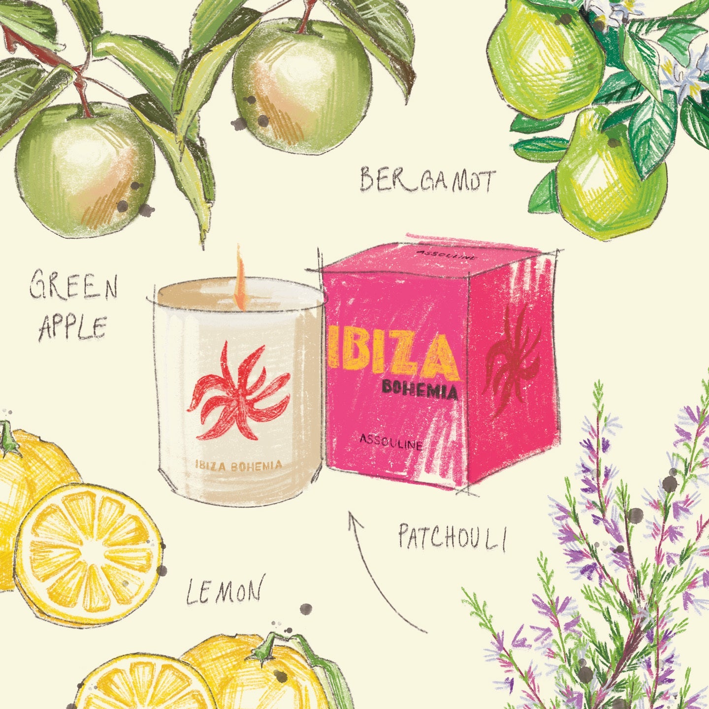 Travel from Home: Ibiza Bohemia Candle, 319g