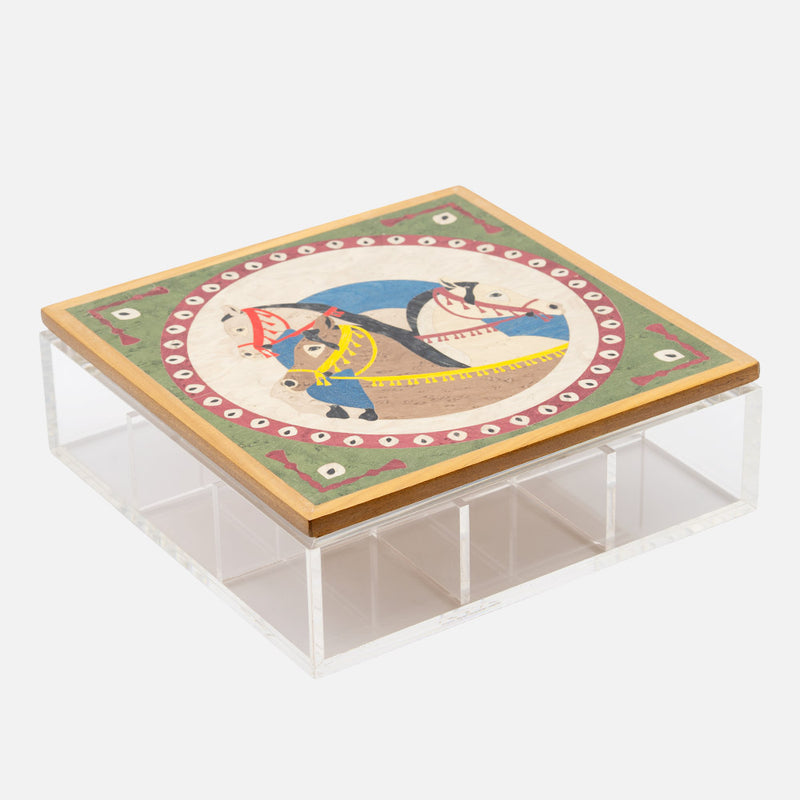 Faras Horses Accessory Box, 25x25cm