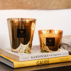 Baobab Collection Les Exclusives Aurum 4-wick scented candle in mouth-blown glass, 1.1kg, styled in a room setting (2)