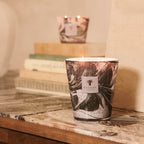 Baobab Collection Manon 4-wick scented candle in mouth-blown glass, 1.1kg, styled in a room setting