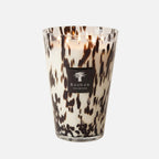 Baobab Collection Pearls Black 7-wick scented candle in mouth-blown glass, 6.5kg, front view