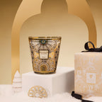 Baobab Collection Rosace 4-wick scented candle in mouth-blown glass, 1.1kg, detail view