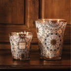 Baobab Collection Rosace 4-wick scented candle in mouth-blown glass, 1.1kg, styled in a room setting (3)