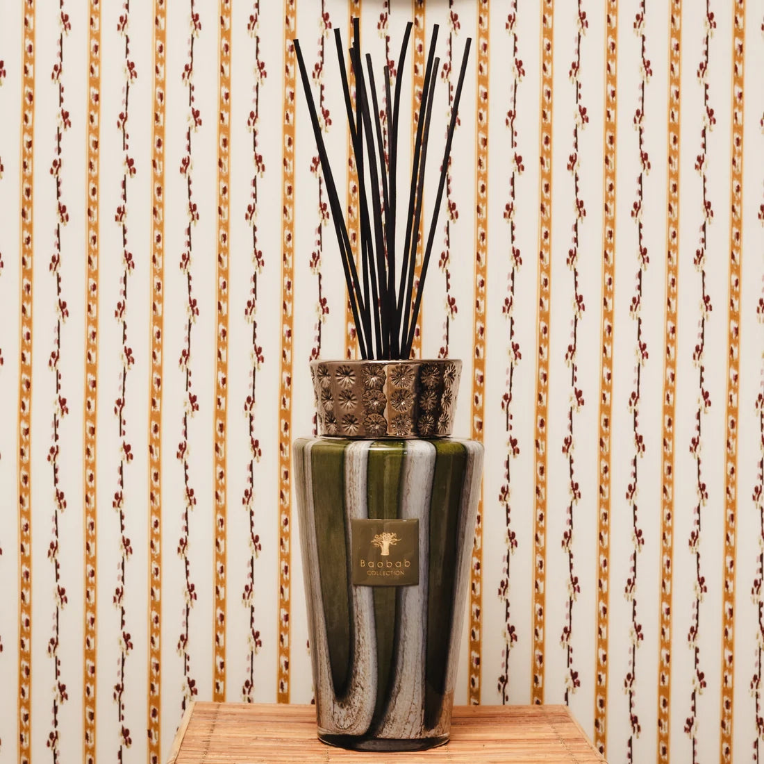 Baobab Collection Sherwood Woods Totem reed diffuser, 5 litres, styled in a room setting