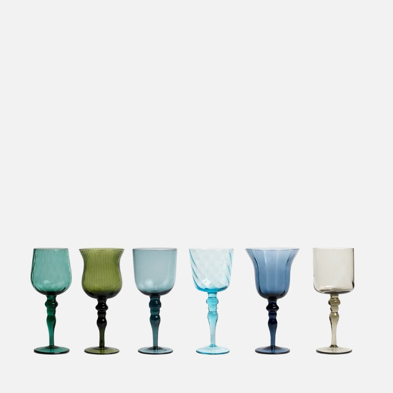 Diseguale Textured Goblets, Set of 6