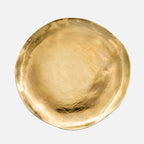 Bitossi Home Senza Tempo gold-edged porcelain underplate, 30.5cm, viewed from above